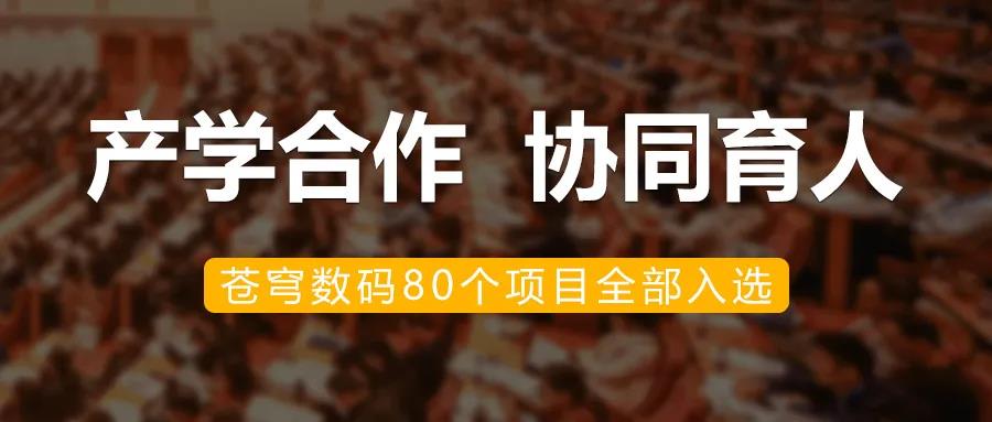 升級！蒼穹數(shù)碼入選教育部2020年第二批產(chǎn)學(xué)合作協(xié)同育人項目